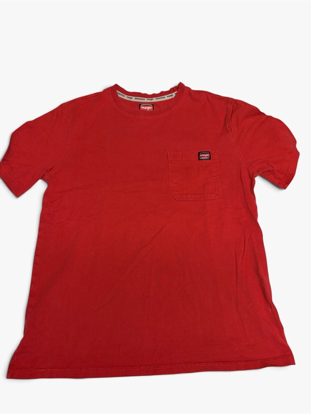 Wrangler Red Short-Sleeve Pocket Tee
